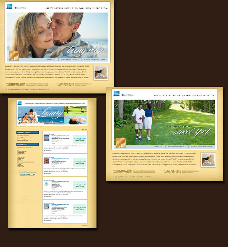 American Express Florida travel website